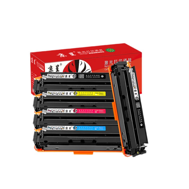 京呈 CF500A 大容量硒鼓套装 16000页 2黑3彩 （单位：套） 适用惠普cf500a m281fdw m254dw/dn/nw m280nw打印机粉盒