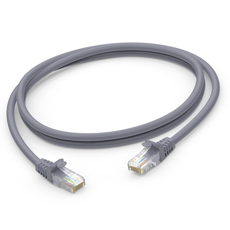 秋叶原（CHOSEAL） QS5401A 超五类非屏蔽网线 1米 （单位：米） 灰色