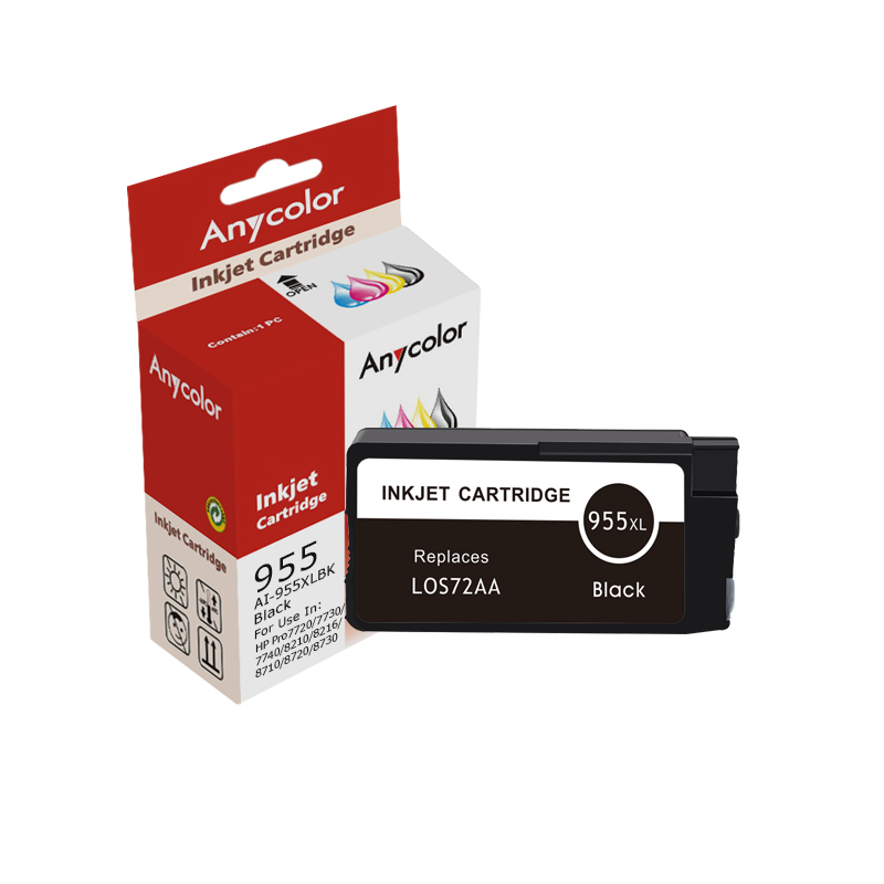 欣彩（Anycolor） AI-955XLBK 墨盒 2000页 （单位：支） 适用惠普8720 8710 8730 P27724dw 8210 8218打印机 黑色