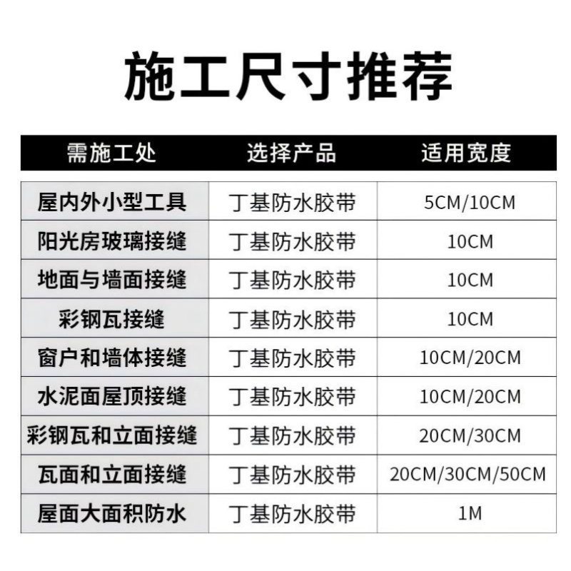 国产 防水 胶带 10cm*5m （单位：卷）
