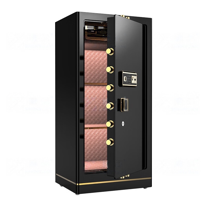 臻远 ZY406013026 大型保险柜智能保险箱 指纹密码 65*55*150cm （单位：台） 黑金色