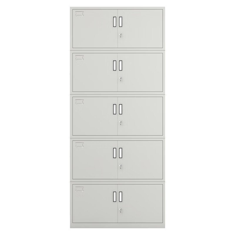臻远 ZY-SY-08 文件柜档案柜 分五节文件柜 85*39*203cm （单位：台） 灰白色