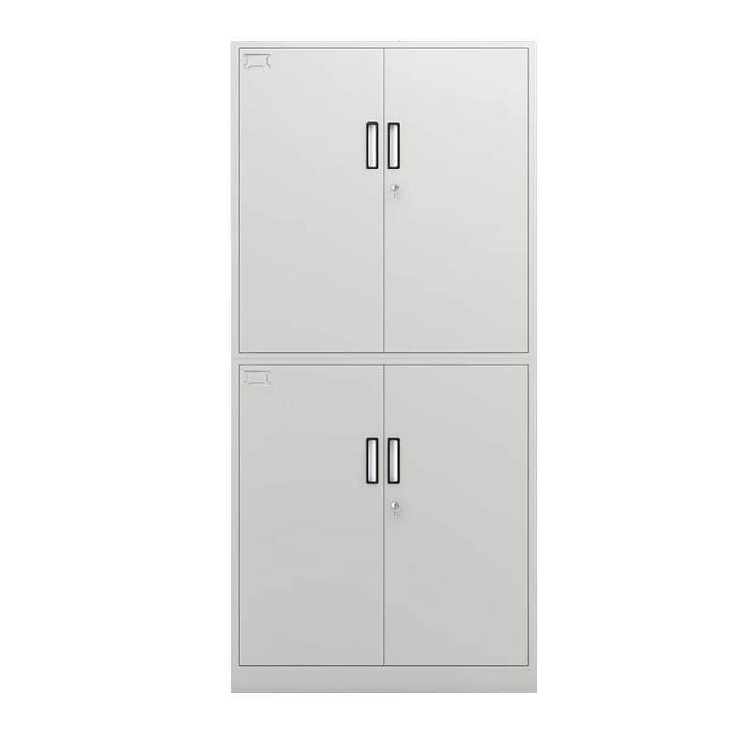 臻远 ZY-SY-10 文件柜档案柜 分双节文件柜 85*39*180cm （单位：台） 灰白色