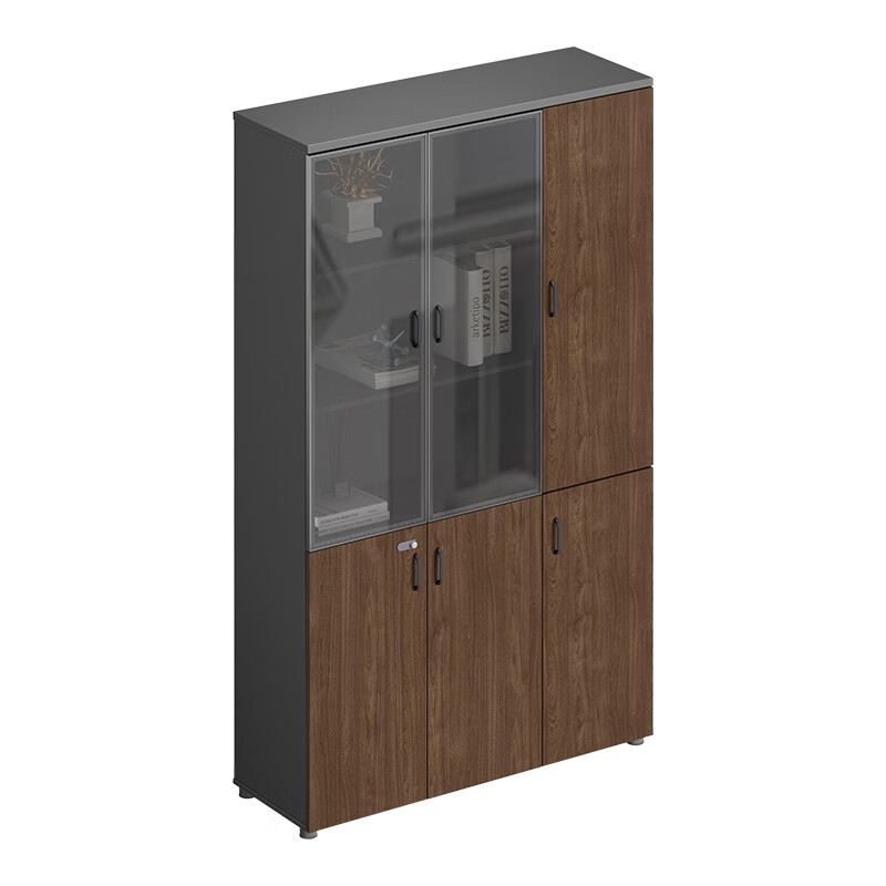 臻远 ZY-SY-178 文件柜 三门 120*40*200cm （单位：台） 胡桃色