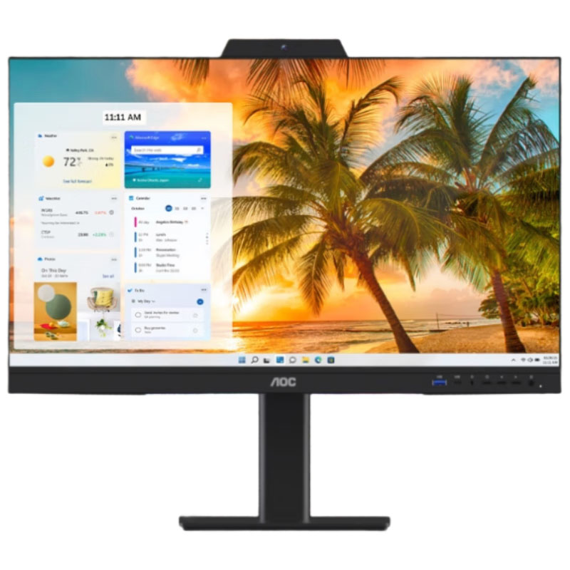 冠捷（AOC） A24838-3F1NH4B 23.8英寸一体机 i5-12450H/16GB/1TB/固定支架/前置摄像头 （单位：台）