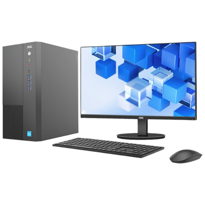 冠捷（AOC） D16T200 台式机 i5-12400/16GB DDR4/512GB M.2 SSD/集显/有线键鼠套装/24E11XH （单位：套）