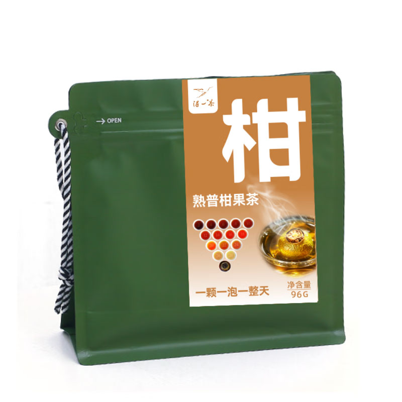 得一茶 调味茶 熟普柑果茶 96g （单位：袋）
