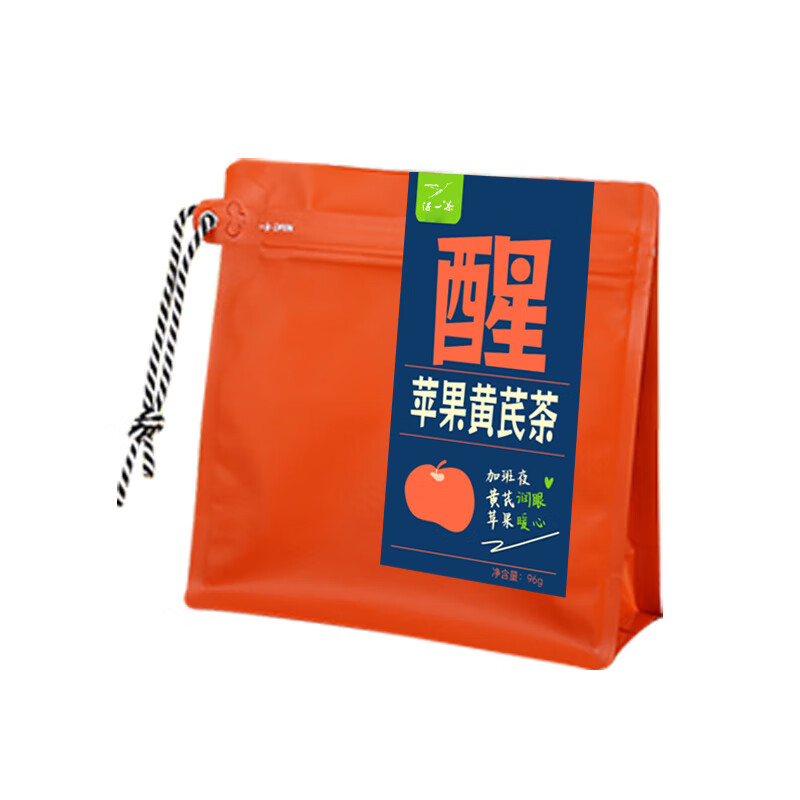 得一茶 代用茶 苹果黄芪茶 16g/包 6包/袋 （单位：袋）