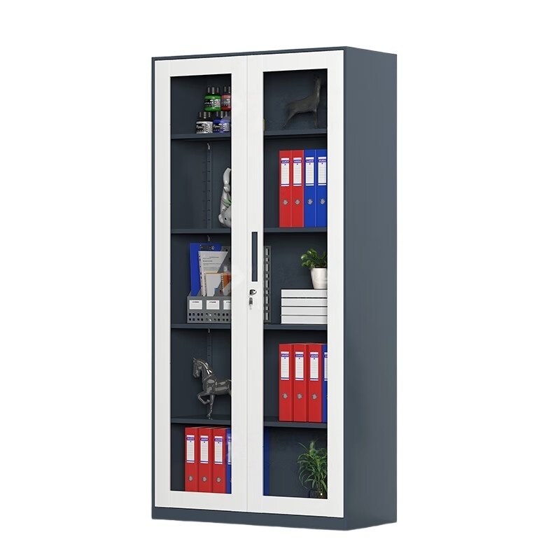 臻远 ZY-WJGC-03 通玻文件柜 900*400*1850mm （单位：组） 灰白套色