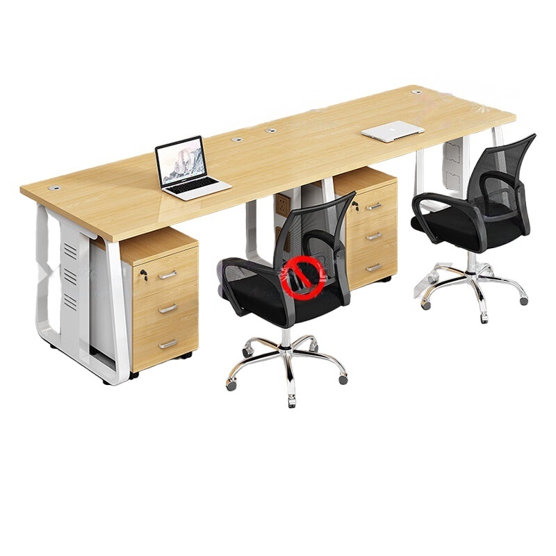 臻远 GWE-03 屏风工作卡位 直排双人位含柜 2400*600*750mm （单位：组）