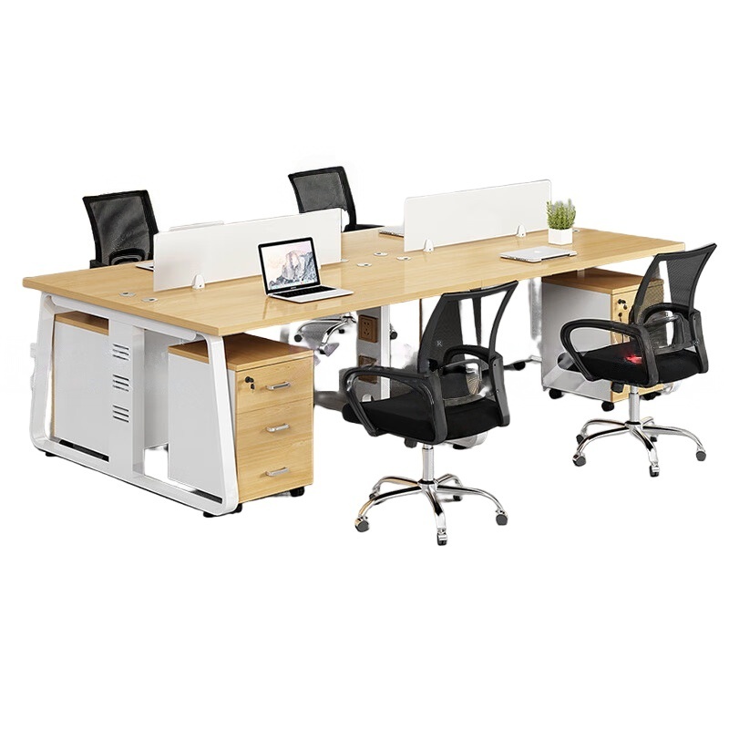 臻远 GWE-04 屏风工作卡位 对坐四人位含柜 2400*1200*750mm （单位：组）