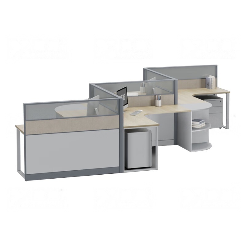 臻远 ZYGW-131 屏风工作卡位 S型四人位 1560*1560*1200mm （单位：组）