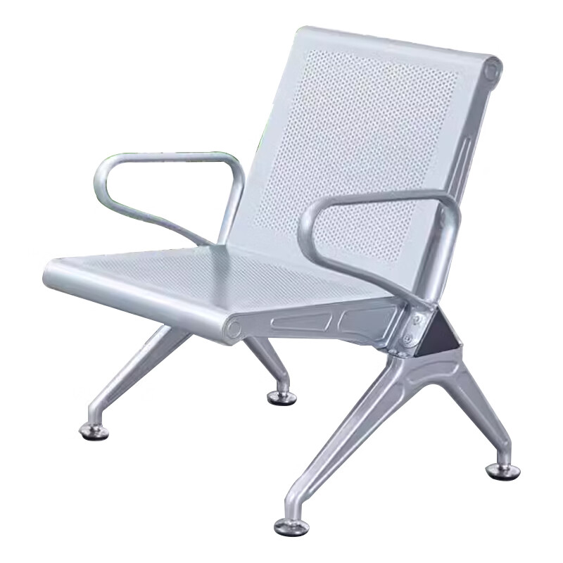 臻远 ZY-JCY-06 加厚机场椅单人位 650*650*780mm （单位：张） 银色