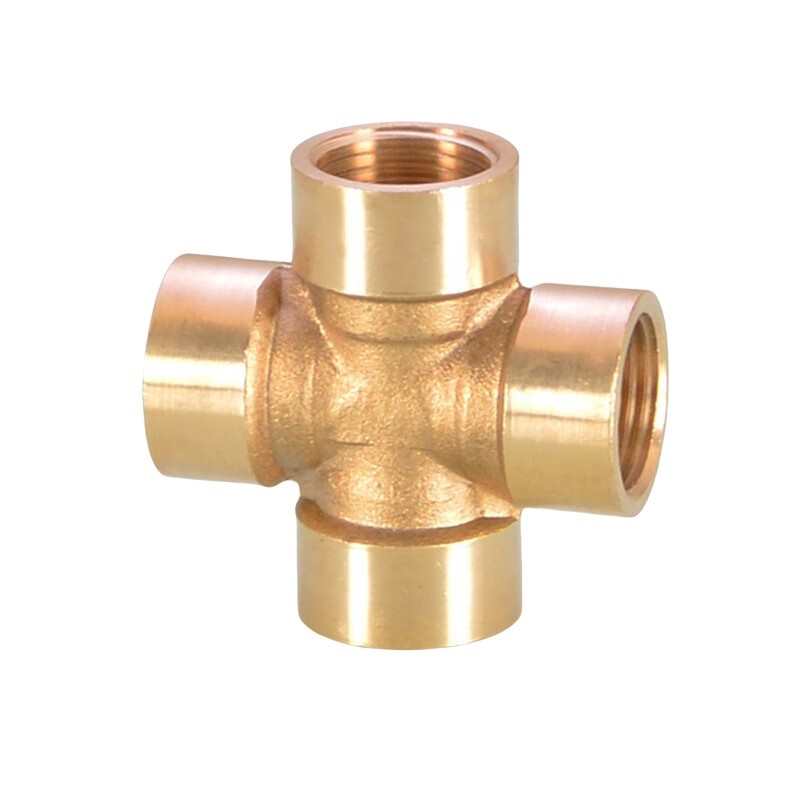沁安河 4分内丝 十字四通铜接头 （单位：个）