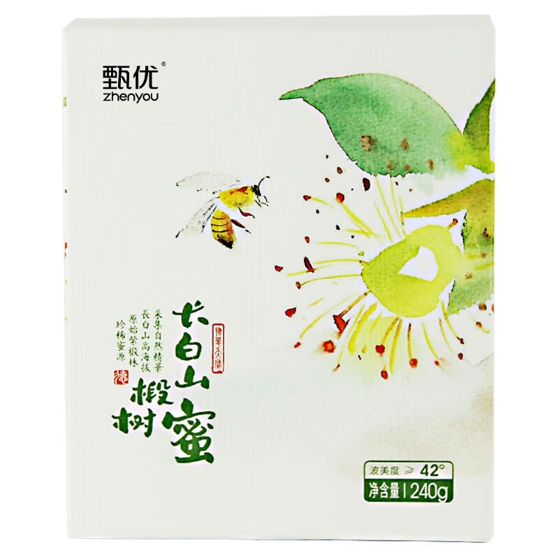 甄优 长白山 椴树蜜 12g*20袋 （单位：盒）