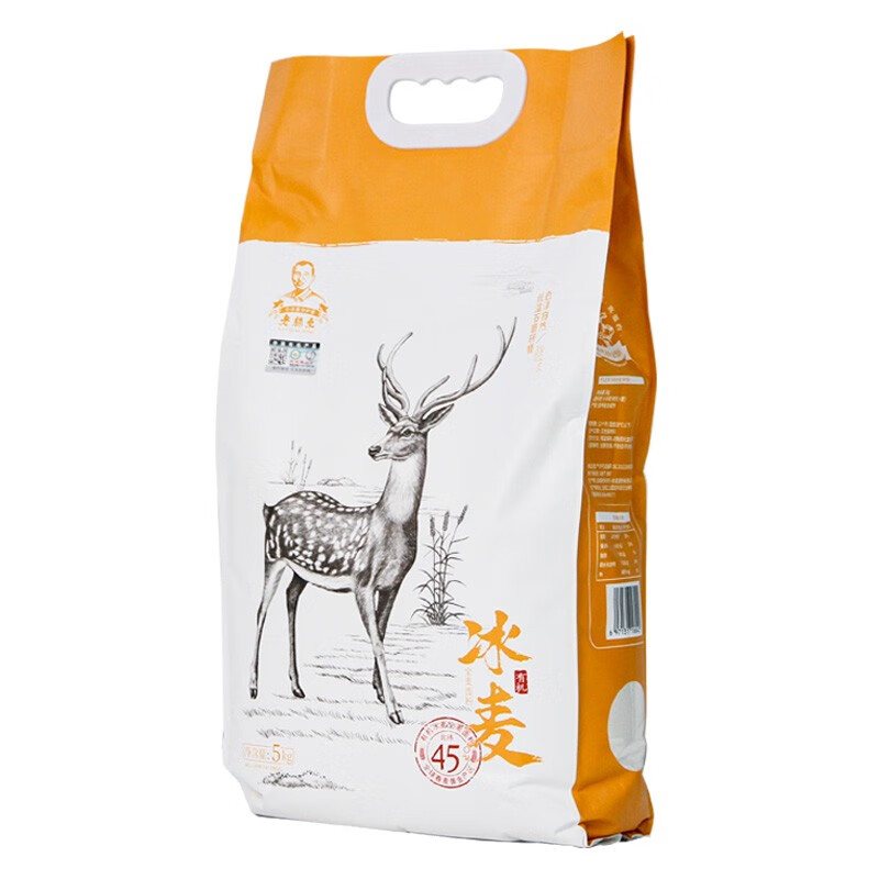 老关东（GD） 瑞鹿 有机冰麦全麦面粉 5KG （单位：袋）