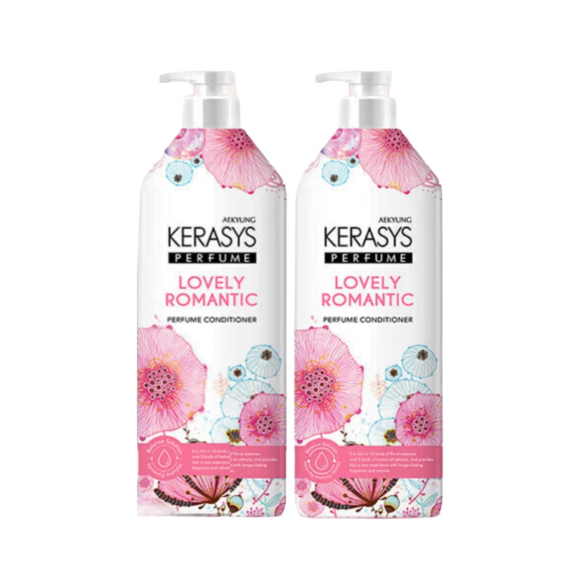 爱敬 浪漫动人 科娜洗丝经典香氛护发素 600ml （单位：瓶） 粉色