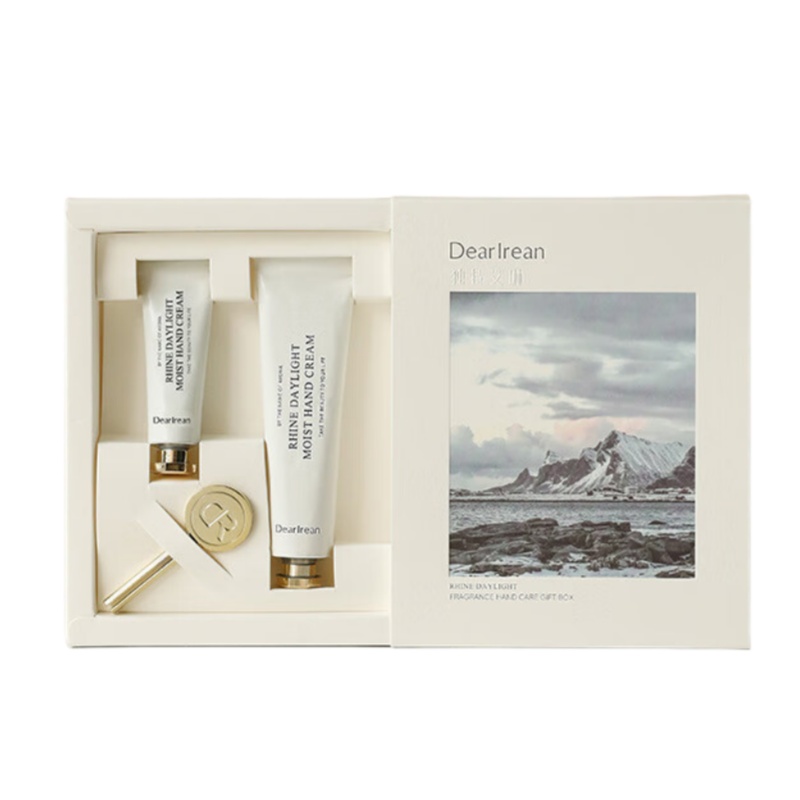 独特艾琳（Dear lrean） 流金版 香氛手护礼盒 莱茵河白昼(护手霜35ml*1+护手霜中样10ml*1+挤压棒*1) （单位：组）