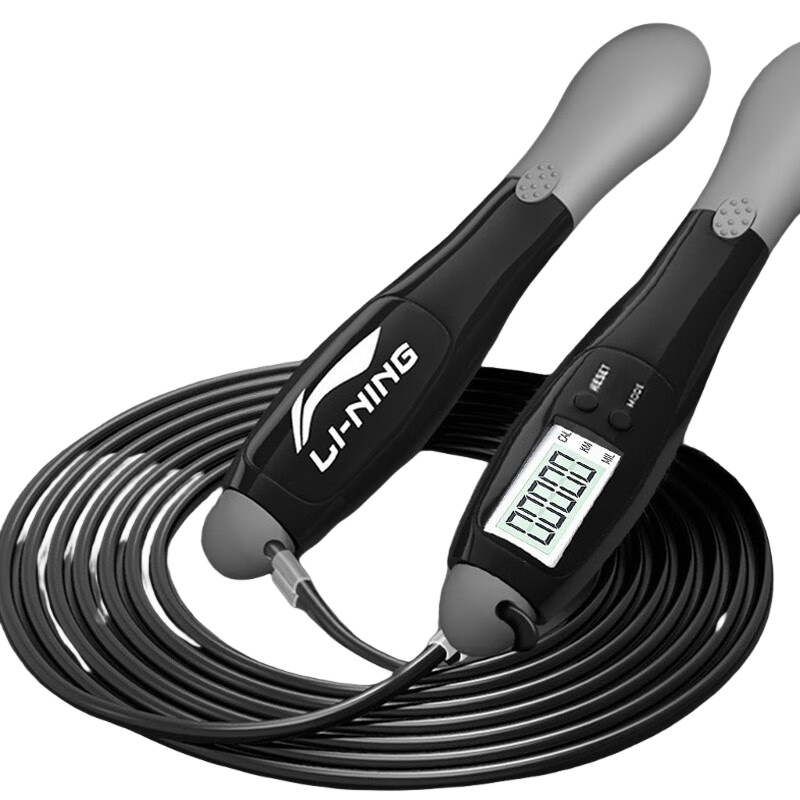 李宁 AQER025 运动跳绳 280CM （单位：根） 配无绳球 黑色