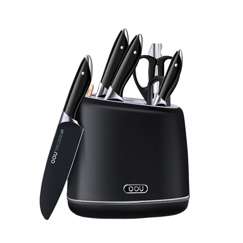 OOU DJ0083B 磨砂黑鲸刀具套装 七件套 （单位：套）