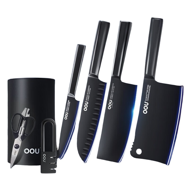 OOU UC4212 黑刃三代抗菌刀具套装 七件套 （单位：套）