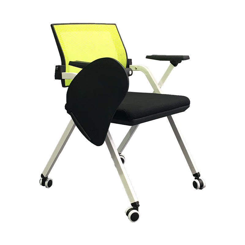 臻远 ZY5052807 折叠椅 含轮子写字板 50*65*82cm （单位：把） 绿背黑座