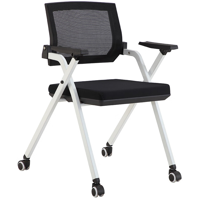 臻远 ZY5052811 折叠椅 含轮子 50*65*82cm （单位：把） 黑色