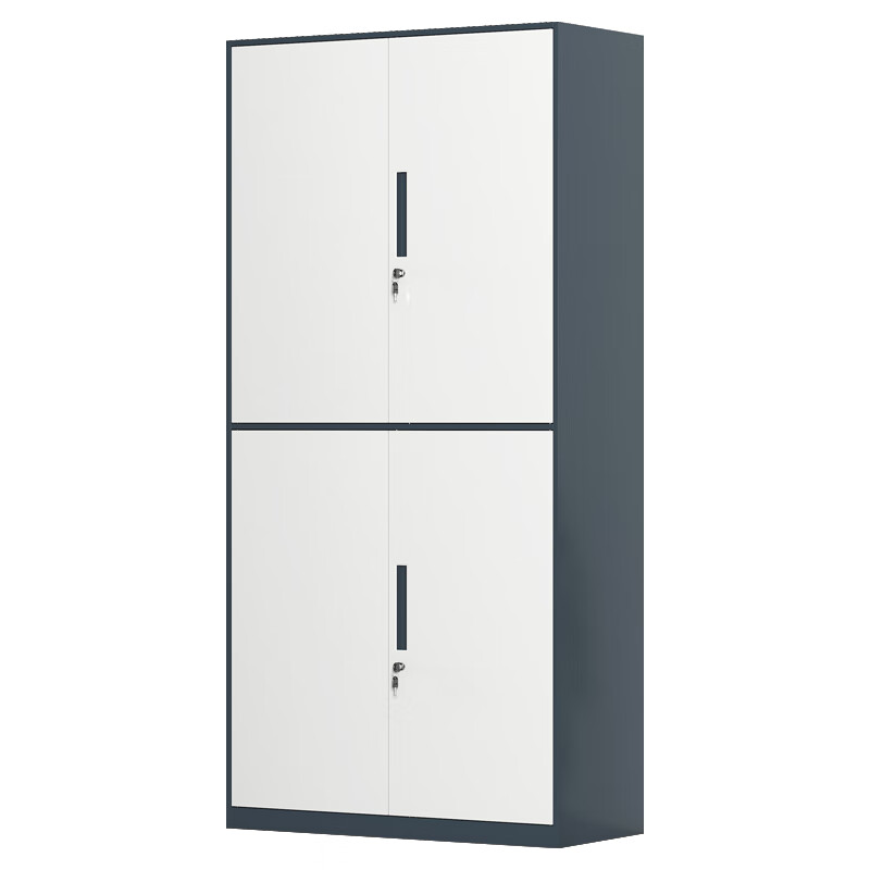 臻远 ZY-SY-34 窄边通双节文件柜 90*40*185mm （单位：台） 灰白套色