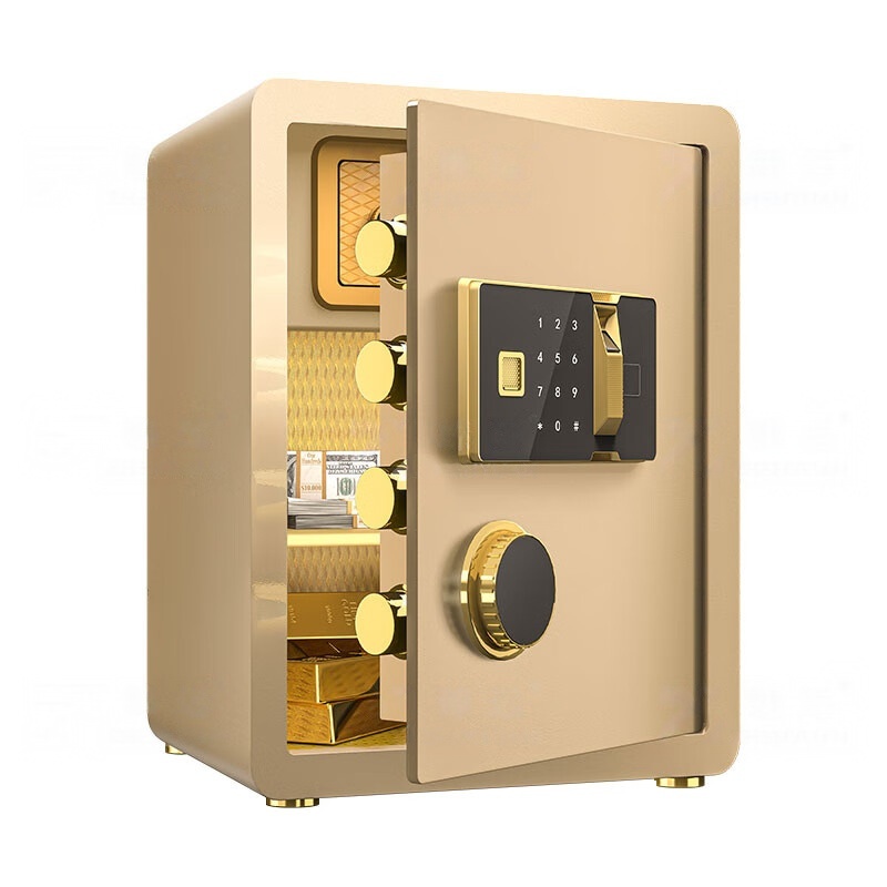 臻远 ZY50212028 全钢保险柜指纹款 38*33*45mm （单位：台） 金色