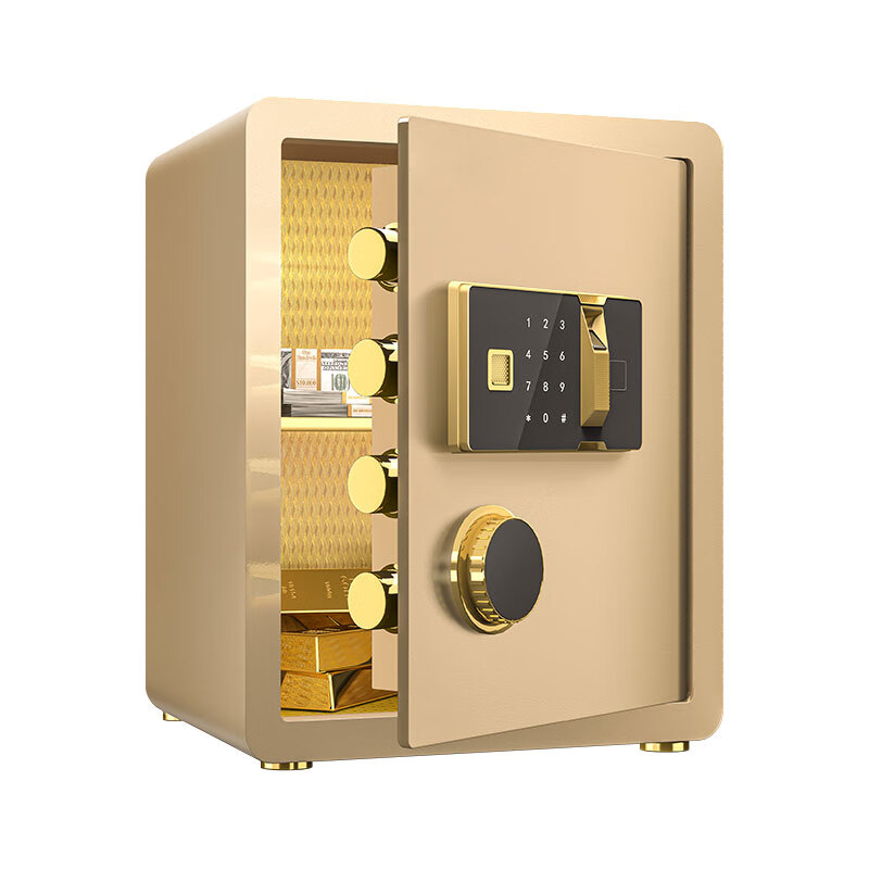 臻远 ZY-SY-271 全钢实心指纹款保险柜 36*30*40cm （单位：台） 金色