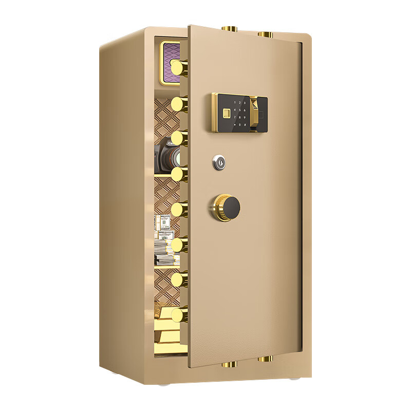 臻远 ZY-SY-276 全钢实心指纹款保险柜 55*50*120cm （单位：台） 金色