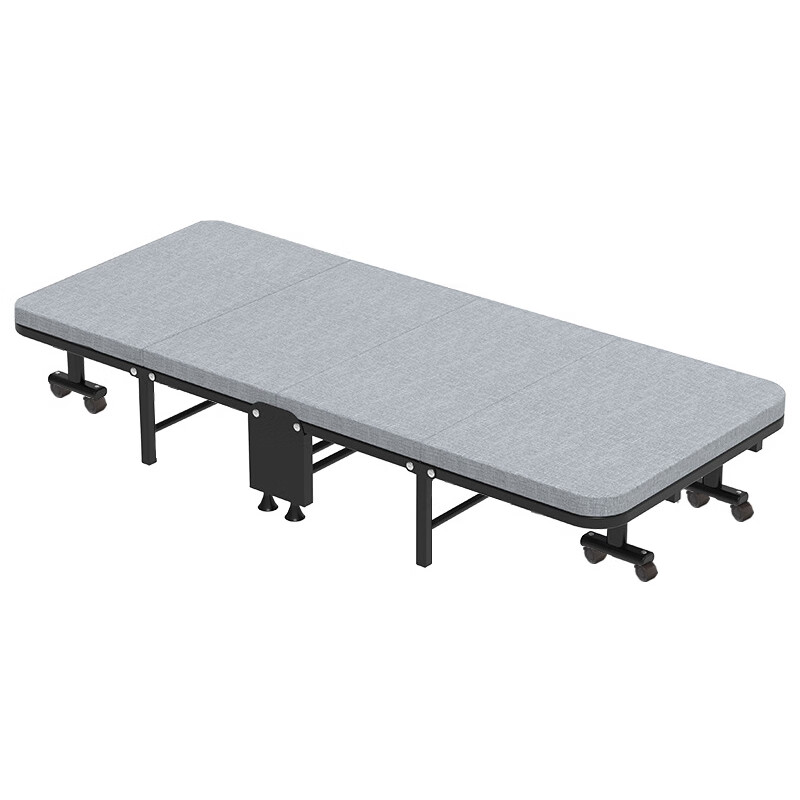 臻远 ZY5052218 午休折叠床 四折 椰棕垫 190*100*28cm （单位：张） 灰色