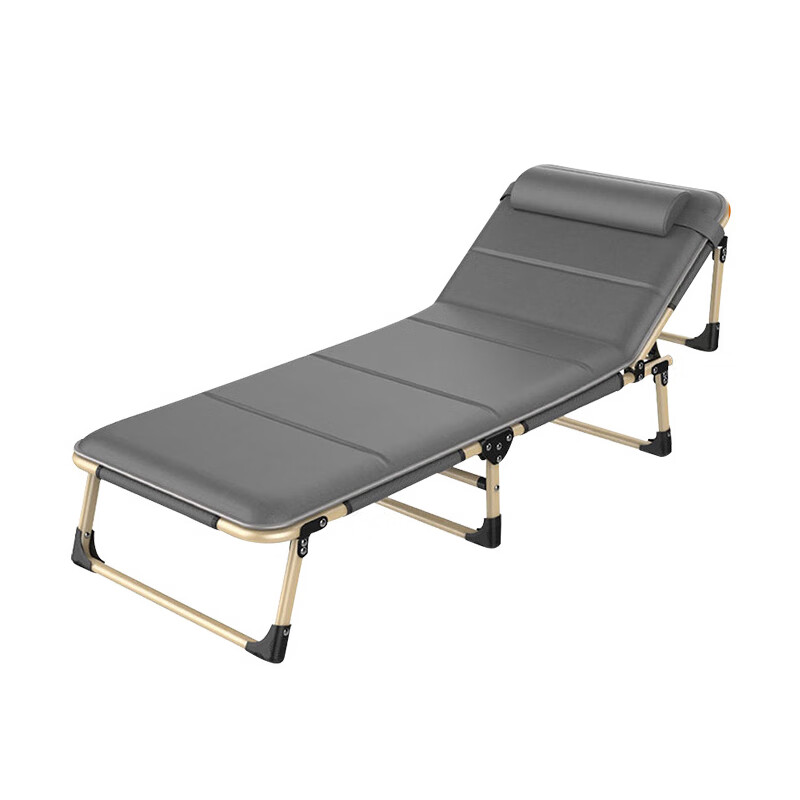 臻远 ZY5052227 折叠午休床躺椅 四脚 含透气垫 194*68*30cm （单位：张） 灰色