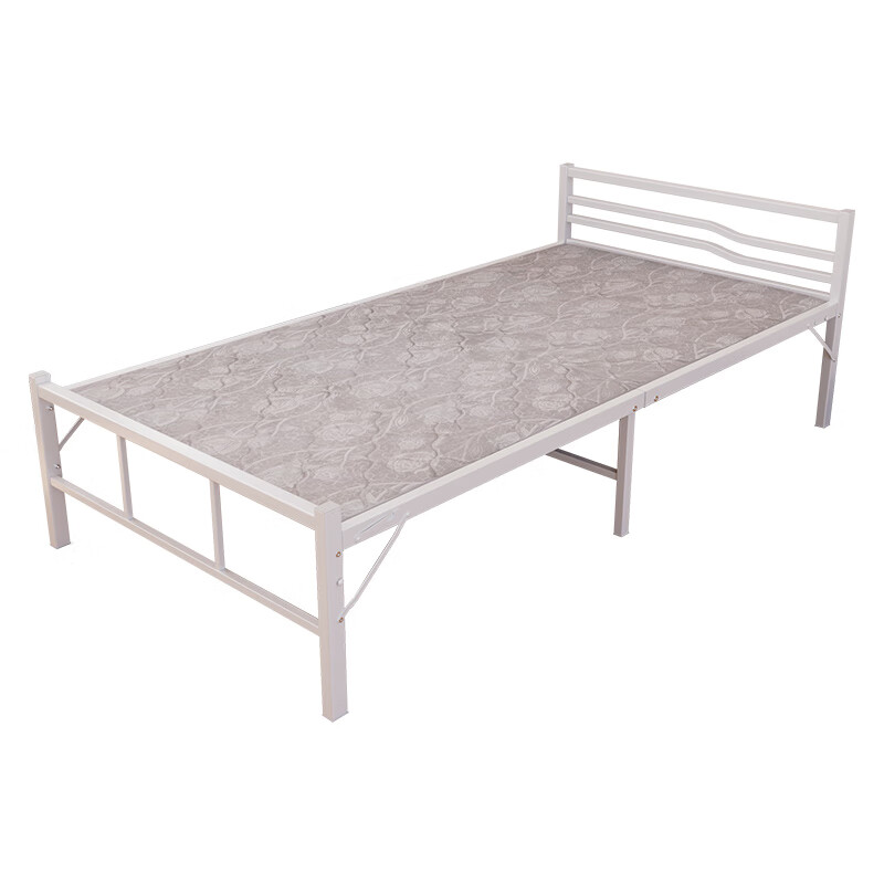 臻远 ZY5052235 钢木床简易折叠床 两折 190*100*64cm （单位：张） 白色