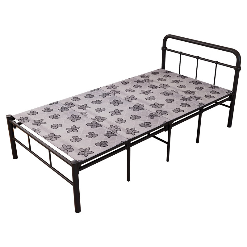 臻远 ZY5052237 钢木床简易折叠床 四折 190*100*83cm （单位：张） 银彩