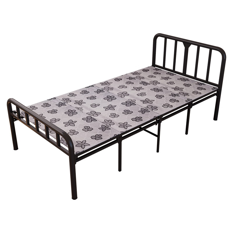 臻远 ZY5052240 钢木床简易折叠床 四折 190*100*83cm （单位：张） 银彩