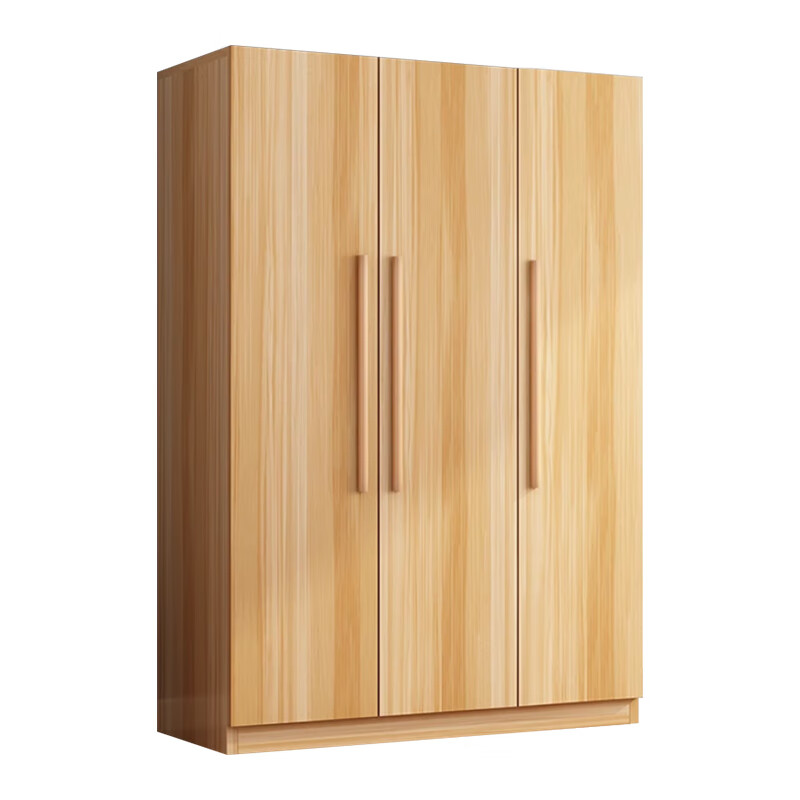 臻远 ZY5052605 三门木质衣柜 120*50*180cm （单位：台） 浅胡桃色