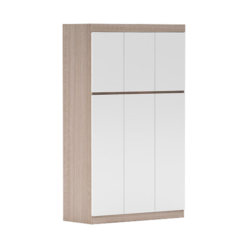 臻远 ZY5052608 公寓套房三门衣柜 120*50*200cm （单位：台） 柚木+暖白