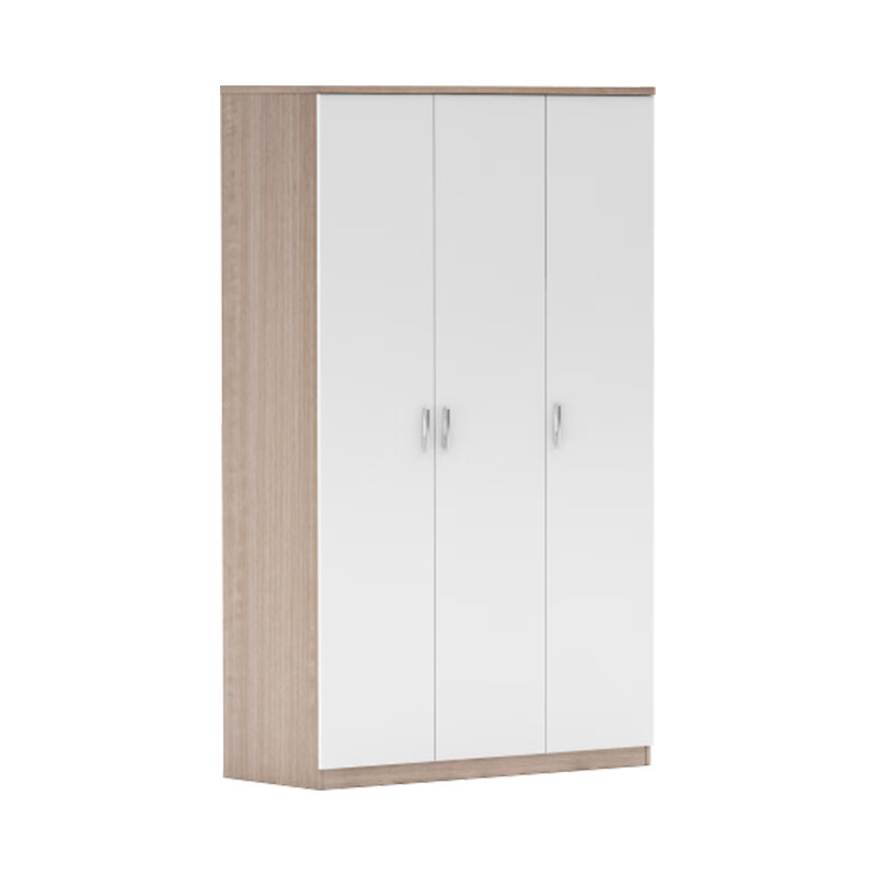 臻远 ZY5052610 公寓套房三门衣柜 120*50*200cm （单位：台） 柚木+暖白