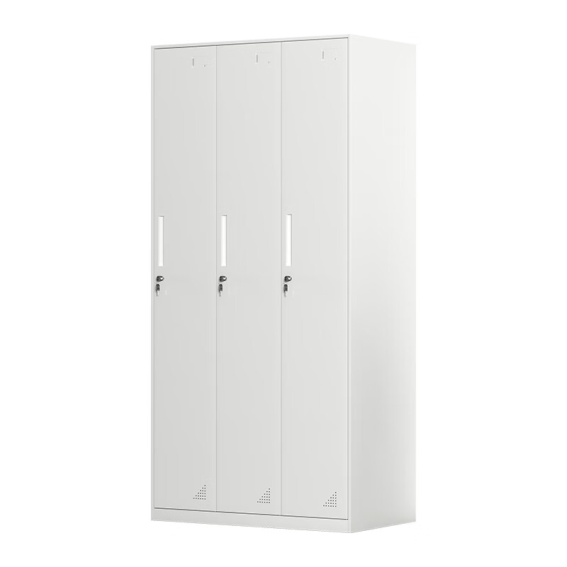 臻远 ZY5061808 拆装三门更衣柜 90*50*185cm （单位：台） 纯白色
