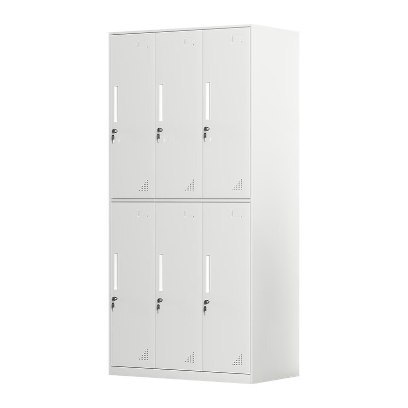 臻远 ZY5061810 拆装六门更衣柜 90*50*185cm （单位：台） 纯白色