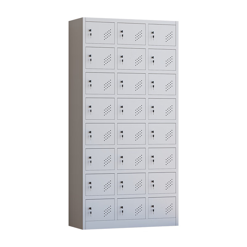 臻远 ZY5062019 铁皮更衣柜 24门 90*36*180cm （单位：台） 纯白色