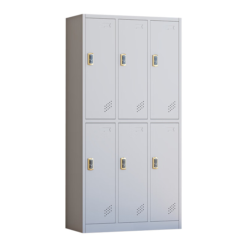 臻远 ZY5062024 铁皮更衣柜感应锁 六门 90*42*180cm （单位：台） 纯白色