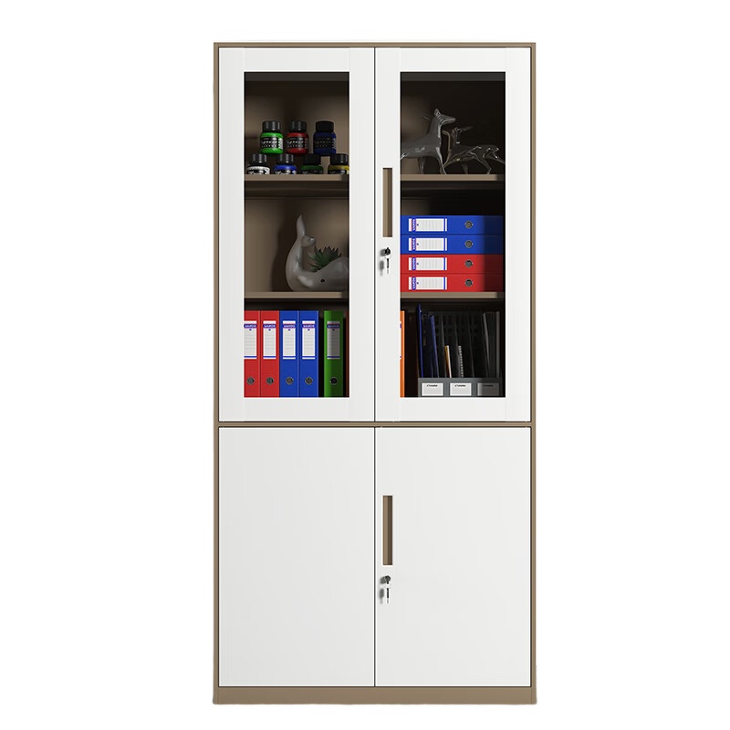 臻远 ZY5062045 钢制窄边大器械文件柜 90*40*185cm （单位：台） 咖白套色