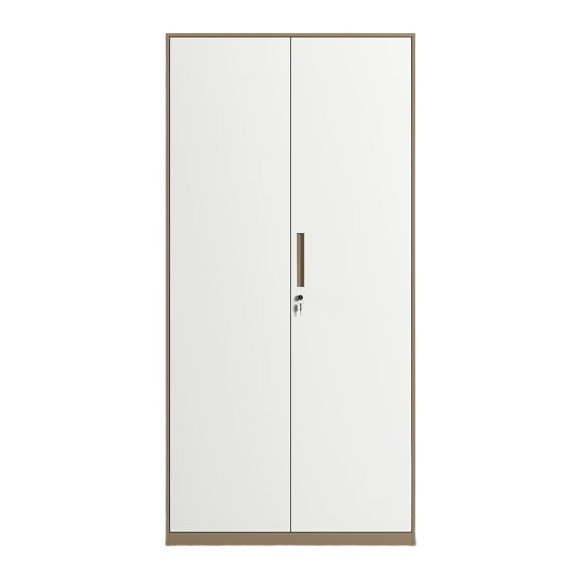 臻远 ZY5062049 钢制窄边铁门文件柜 90*40*185cm （单位：台） 咖白套色