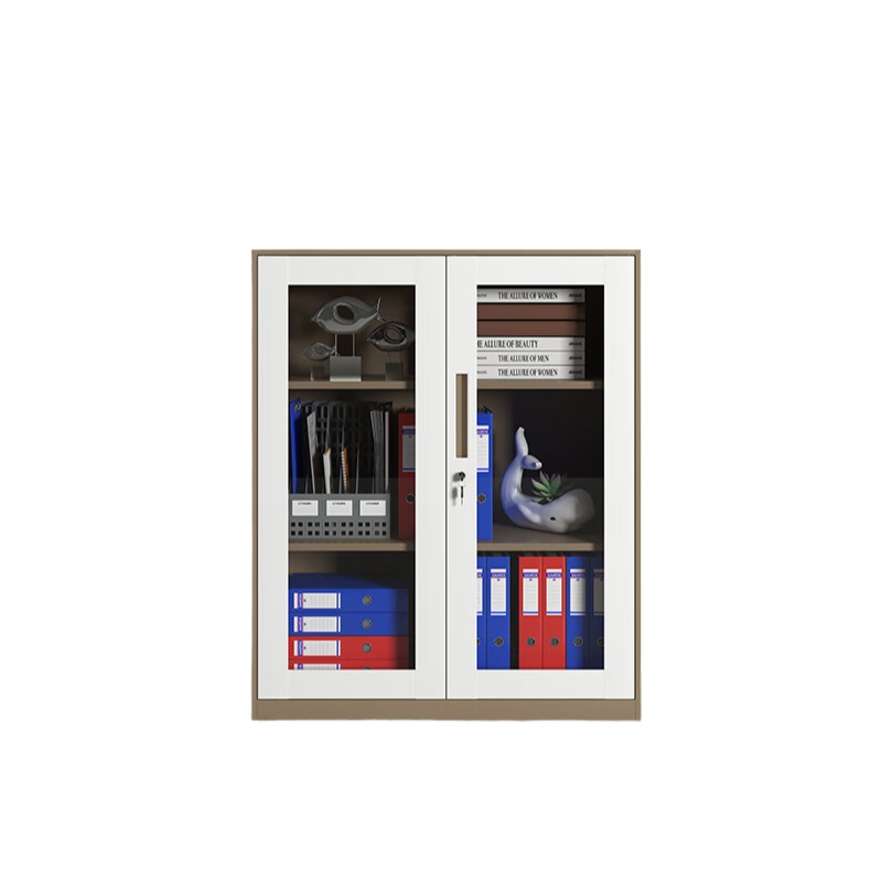 臻远 ZY5062050 钢制窄边文件柜 90*40*109cm （单位：台） 咖白套色