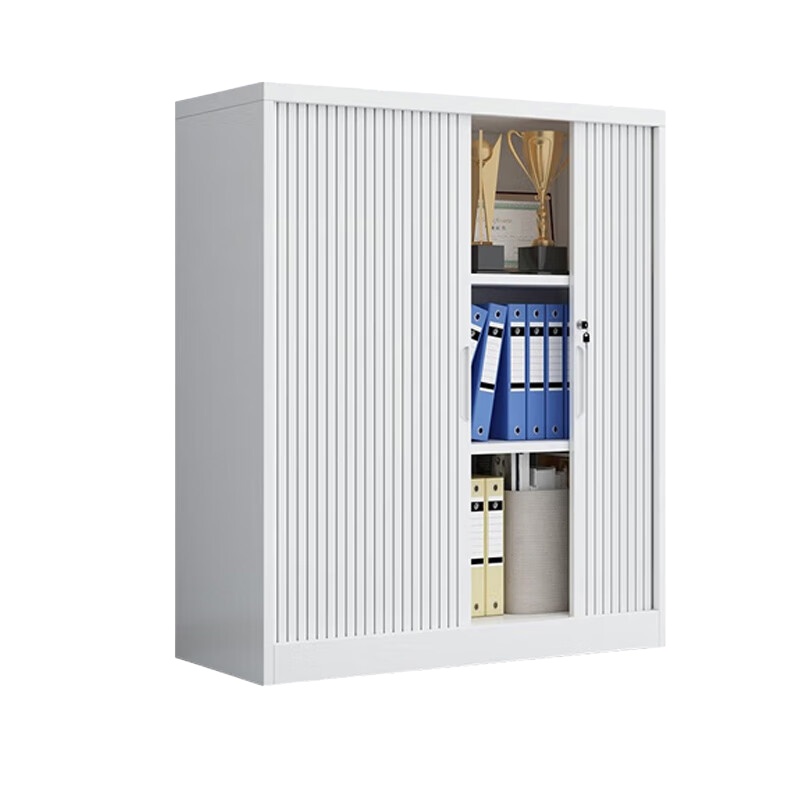 臻远 ZY5062073 钢制卷门文件柜 90*45*90cm （单位：台） 纯白色