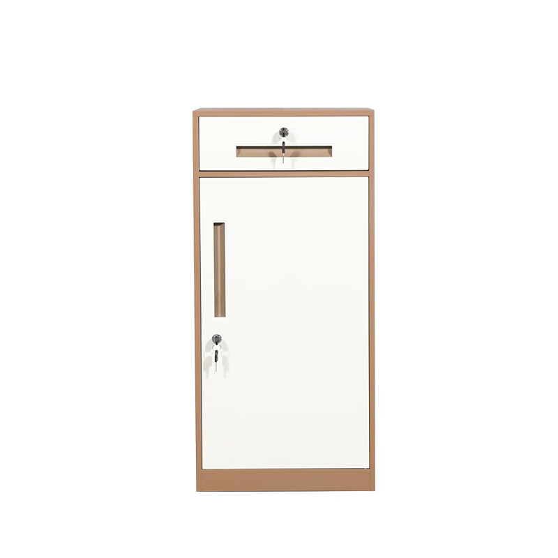 臻远 ZY5062204 钢制文件柜单抽矮柜 85*40*39cm （单位：台） 咖色