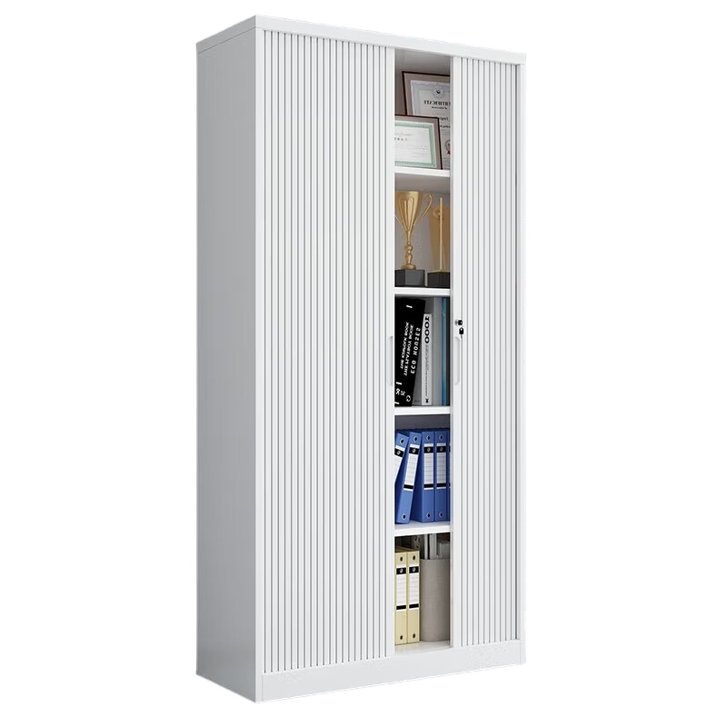 臻远 ZY5062075 钢制卷门文件柜 90*45*185cm （单位：台） 纯白色