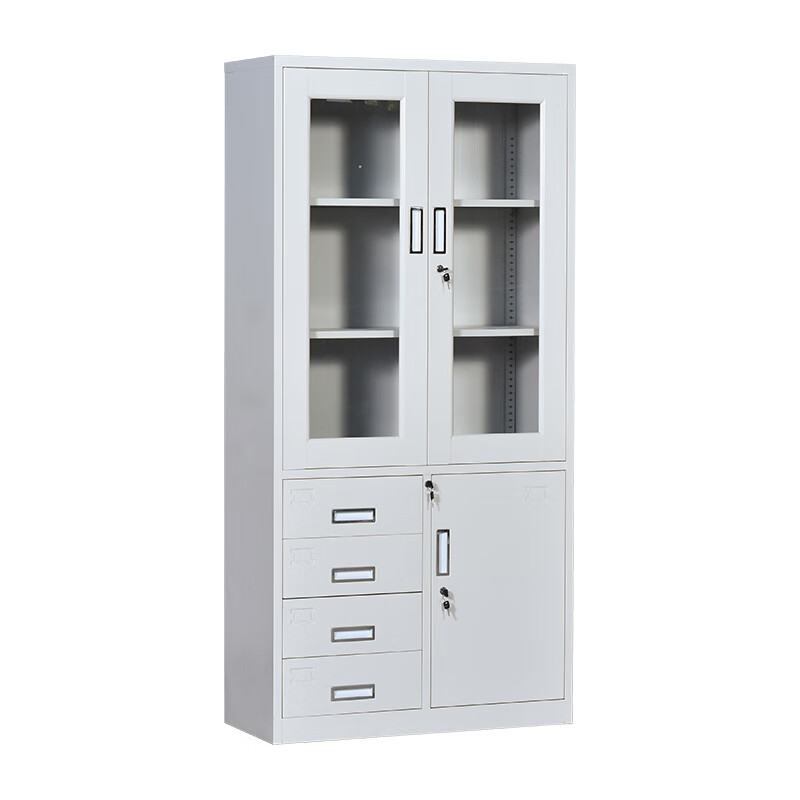 臻远 ZY5062232 钢制文件柜 偏四斗器械柜 85*39*185cm （单位：台） 灰白色